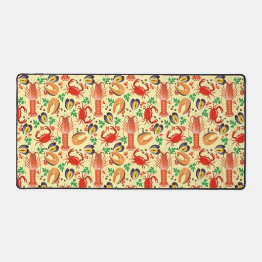 Seafood Pattern Schreibtischunterlage (Vorderseite)