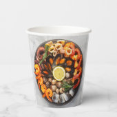 Seafood Platter Pappbecher (Rückseite)
