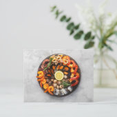 Seafood Platter Postkarte (Stehend Vorderseite)