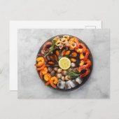 Seafood Platter Postkarte (Vorne/Hinten)