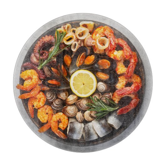 Seafood Platter Schneidebrett (Vorderseite)