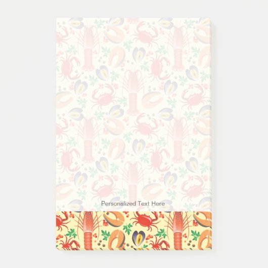 Seafood Post-it Klebezettel (Vorderseite)