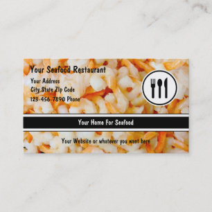 Seafood Restaurant Business Cards Visitenkarte