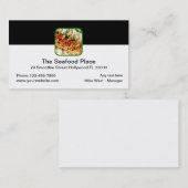 Seafood Restaurant Modernes Design Visitenkarte (Vorne/Hinten)