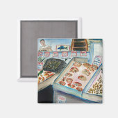 Seafood Sale Magnet (Pike Place Seattle) (Vorderseite/Rückseite)