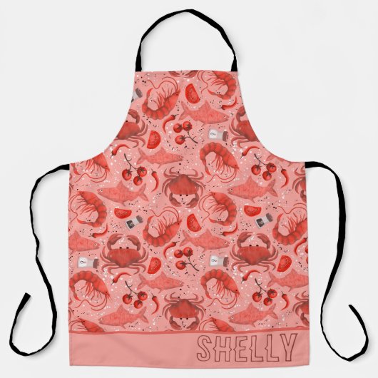 Seafood spektakuläre All-Over-Print-Schürze Schürze (Vorderseite)