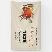 Seafood Summer Annual Crawfish Boil Party Banner (Vertikal)