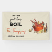 Seafood Summer Annual Crawfish Boil Party Banner (Horizontal)