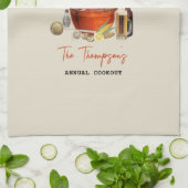 Seafood Summer Annual Crawfish Boil Party Geschirrtuch (Gefaltet)