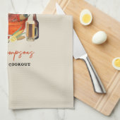 Seafood Summer Annual Crawfish Boil Party Geschirrtuch (Viertel Falte)