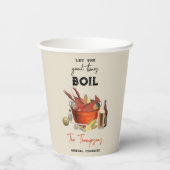 Seafood Summer Annual Crawfish Boil Party Pappbecher (Rückseite)