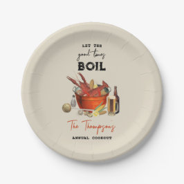 Seafood Summer Annual Crawfish Boil Party Pappteller