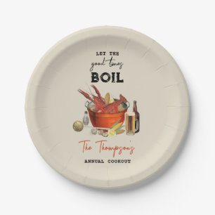 Seafood Summer Annual Crawfish Boil Party Pappteller