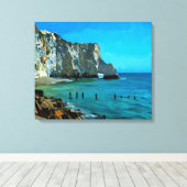 Seaford Head Arch, Seven Sisters, England Leinwanddruck (Insitu (Holzboden))