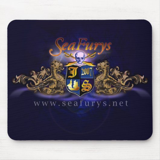 SeaFurys Schild (blaues) Mousepad (Vorne)