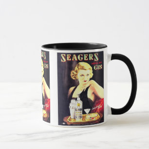 Seager's Gin Vintage Spirituosen-Label-Tassen & Kr Tasse