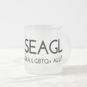 SEAGLA Logo-mattierte Tasse (VorderseiteRechts)