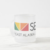 SEAGLA Logo-mattierte Tasse (Vorderseite Links)