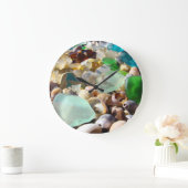 Seaglass dekorative Wanduhren Sea Glass Muscheln (Zuhause)