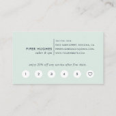 Seaglass Geode | Aqua Watercolor Treuekarte (Rückseite)