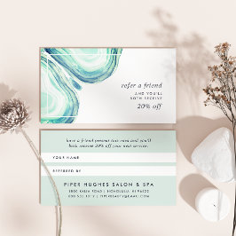 Seaglass Geode Empfehlungskarte