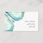 Seaglass Geode Empfehlungskarte (Vorderseite)