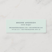 Seaglass Geode Mini Visitenkarte (Rückseite)