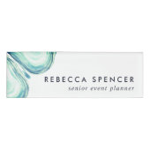 Seaglass Geode Namenschild (Vorderseite)