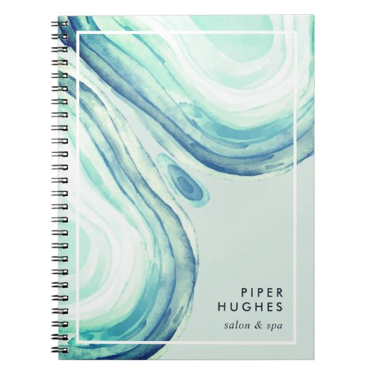 Seaglass Geode Notizblock (Vorderseite)