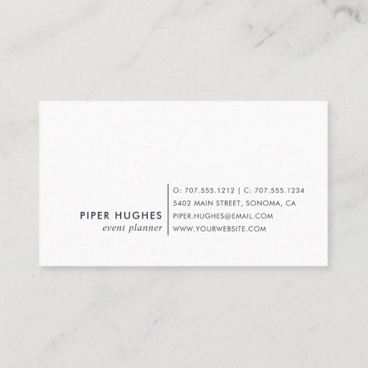 Seaglass Geode Visitenkarte (Rückseite)