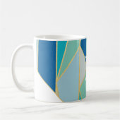 Seaglass Geometric Monogram Tasse (Links)