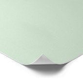 Seaglass Green Poster (Ecke)
