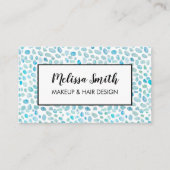 Seaglass Makeup Artist Hair Salon Business Card Visitenkarte (Vorderseite)