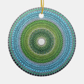 Seaglass Mandala Keramikornament (Vorne)