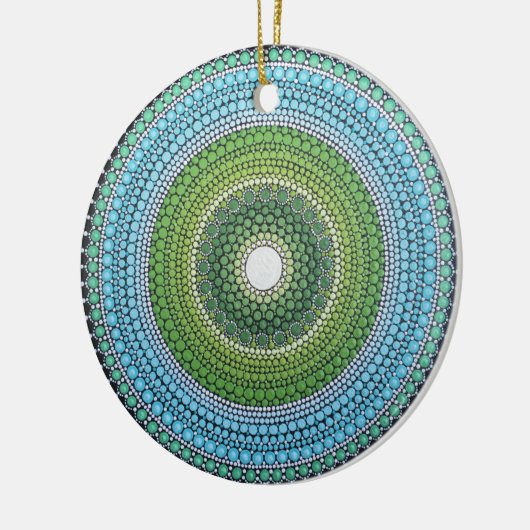 Seaglass Mandala Keramikornament (Links)