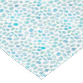 Seaglass Muster Türkis Pebble Küste Textur Tischdecke (Schrägansicht)