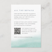 Seaglass Tides QR-Code Gastdetails Begleitkarte (Vorderseite)