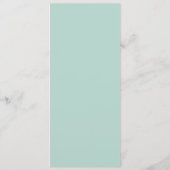 Seaglass Tides Wedding Menu Menükarte (Rückseite)