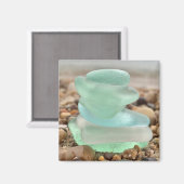 Seaglass- und Sandmagnet Magnet (Vorderseite/Rückseite)