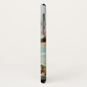 Seaglass und Strand Sand aquamarin blaugrün braun Case-Mate iPhone Hülle (Hinten/Links)