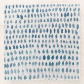 Seaglass Wasserfarbenmalerküste Glasuntersetzer (Vorderseite)