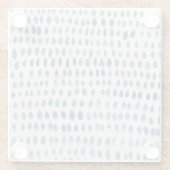 Seaglass Wasserfarbenmalerküste Glasuntersetzer (Rückseite)