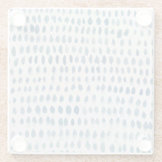 Seaglass Wasserfarbenmalerküste Glasuntersetzer (Rückseite)