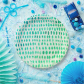 Seaglass Watercolor-Muster Pappteller (Party)