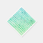 Seaglass Watercolor-Muster Serviette (Ecke)