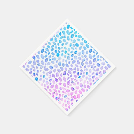 Seaglass Watercolor Painting Beach Serviette (Ecke)