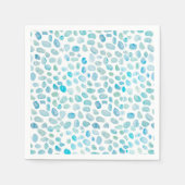 Seaglass Watercolor Painting Beach Serviette (Vorderseite)