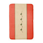 Seagrape Blooms Strip- Badematte (Vorderseite Vertikal)