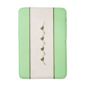 Seagrape Blooms Strip - Schlüssel Limon- Badematte (Vorderseite Vertikal)