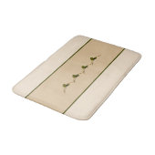 Seagrape Blooms Stripe - Dunes- Badematte (Schrägansicht)